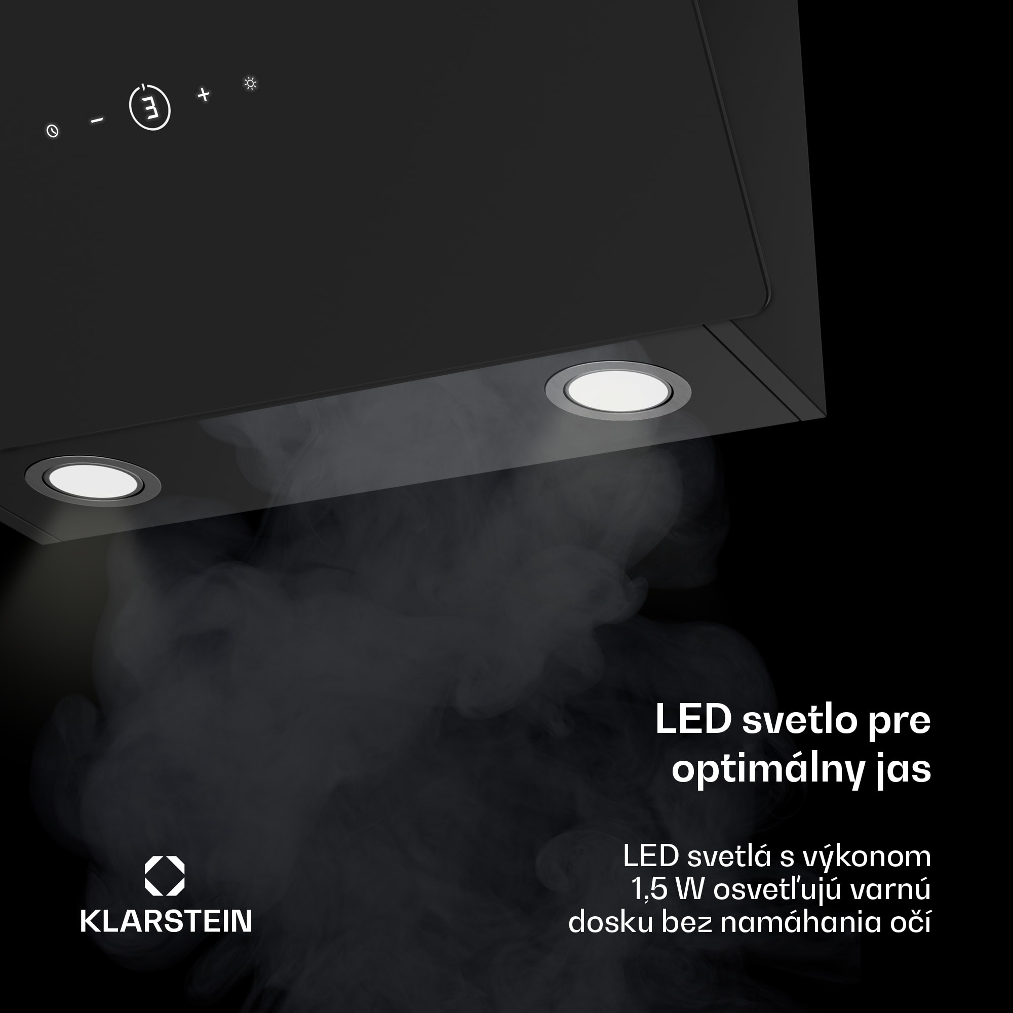 Klarstein MaxAir digestor, Kompaktný a výkonný, Energetická účinnosť A++, Duálne vetranie – Obrázok 2