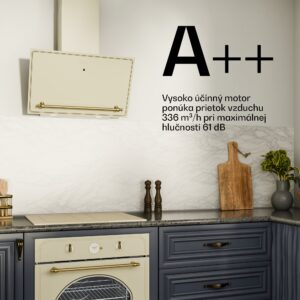 Klarstein Victoria šikmý digestor 60 cm prietok vzduchu 336 m³/h