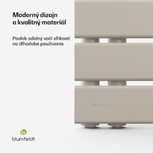 Blumfeldt Fairmont radiátor, 45 x 80 cm, nástenný, moderný dizajn, teplovodný