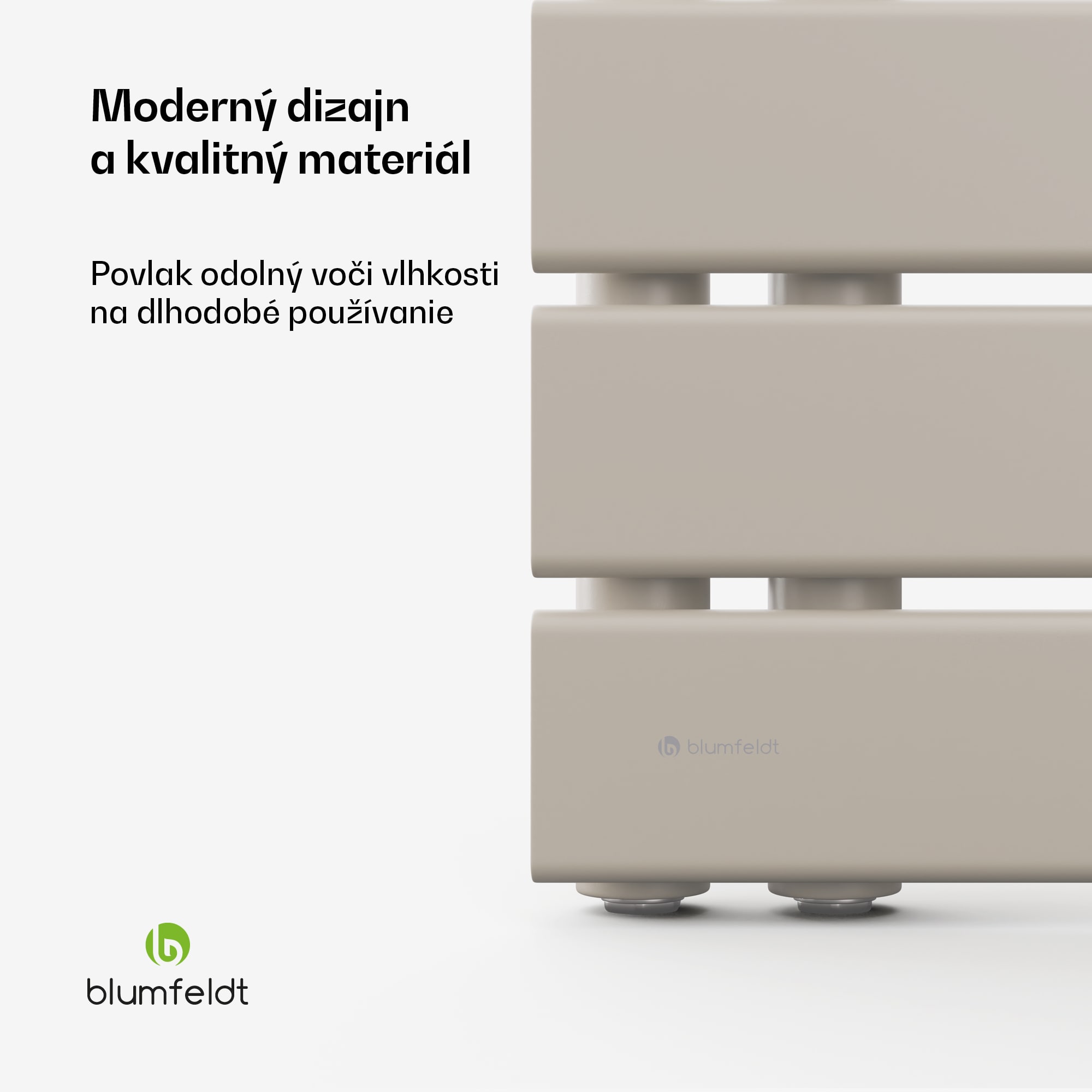 Blumfeldt Fairmont radiátor, 45 x 80 cm, nástenný, moderný dizajn, teplovodný