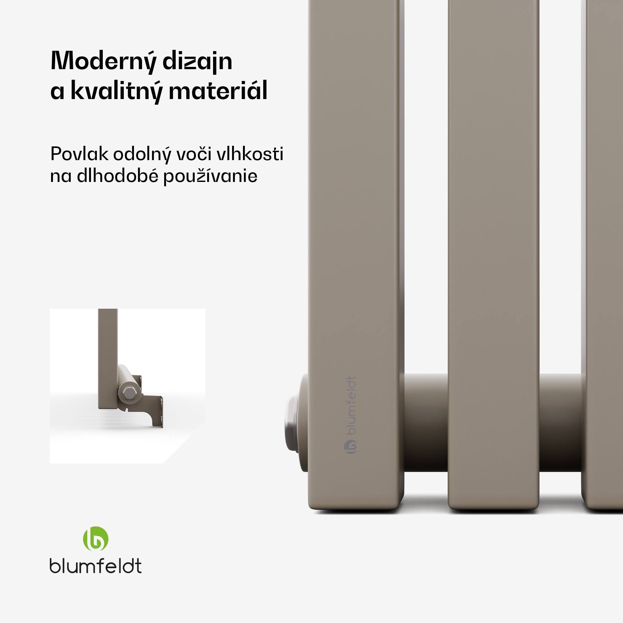 Blumfeldt Delgado radiátor | Moderný dizajn | 60 x 180 cm | 1486 W | Stredové pripojenie