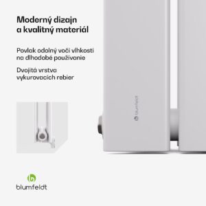 Blumfeldt Ontario radiátor 180x45 Výkon 1364 W