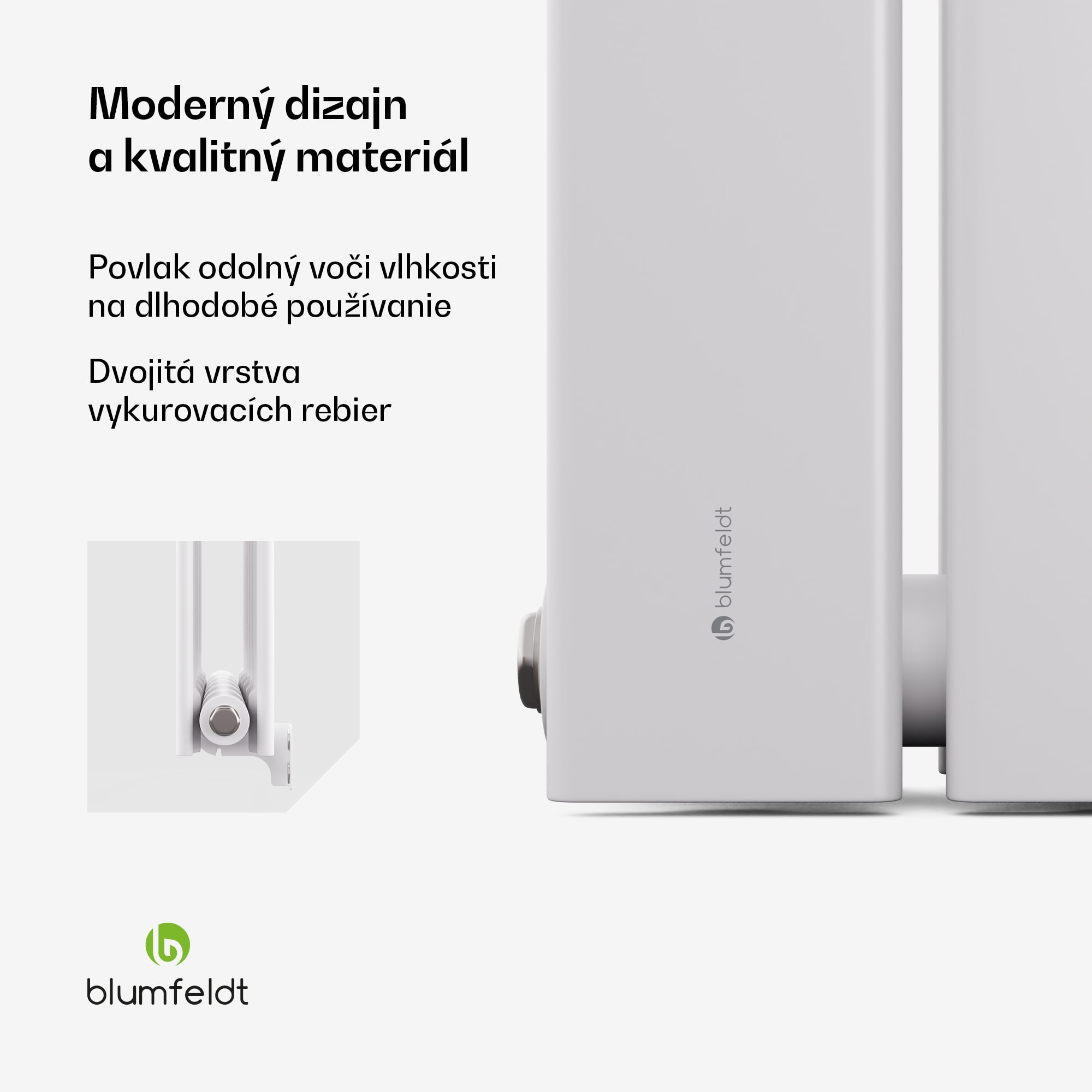 Blumfeldt Ontario radiátor 180x45 Výkon 1364 W