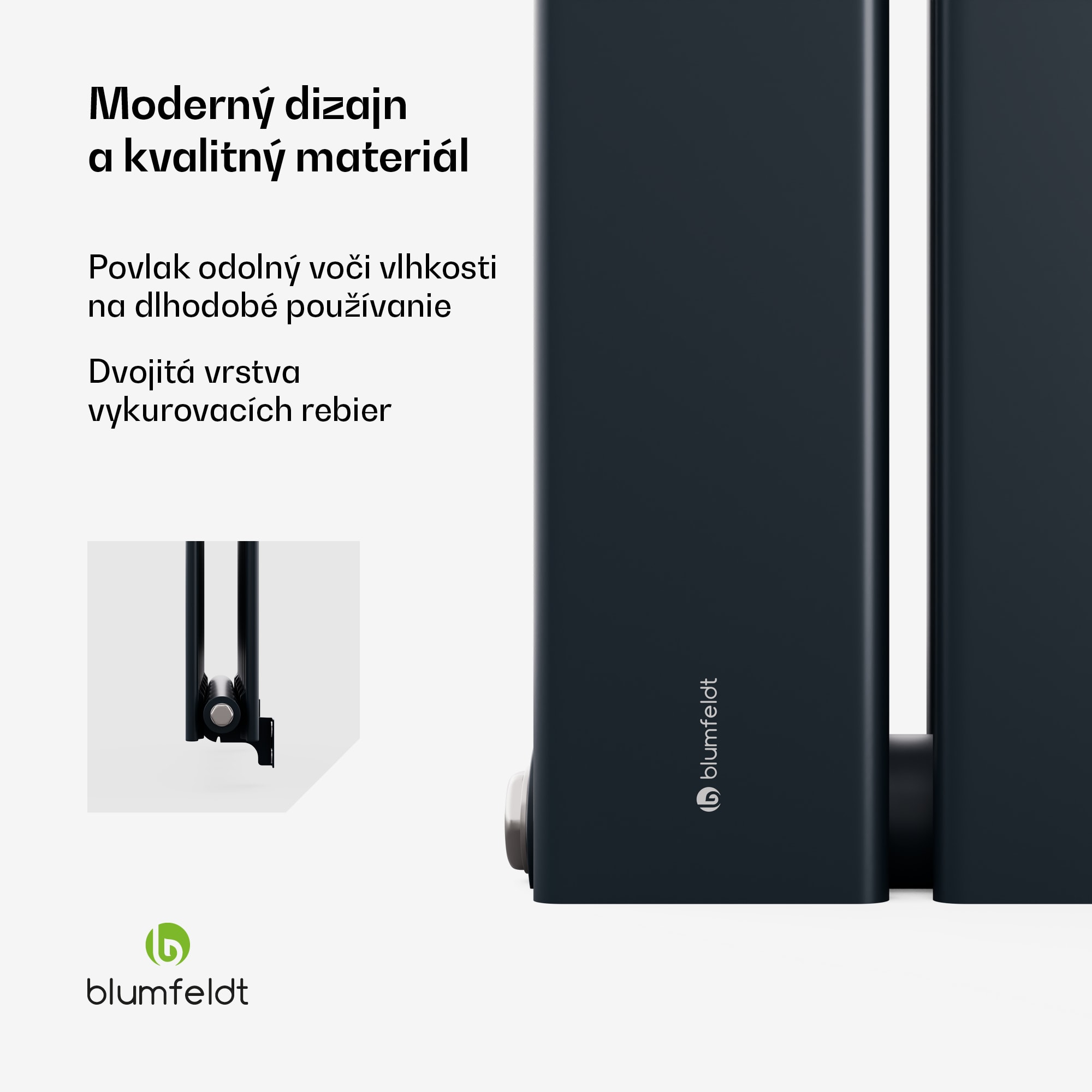 Blumfeldt Ontario radiátor 180x45 Výkon 1364 W