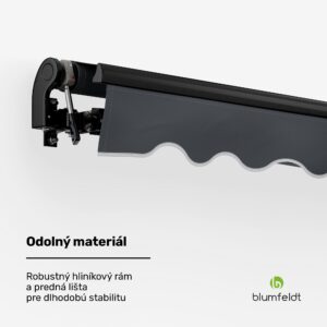 Blumfeldt CloudShade Markíza, Inteligentné ovládanie, UV ochrana, Montáž na stenu