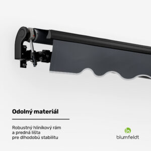 Blumfeldt CloudShade Markíza, Inteligentné ovládanie, UV ochrana, Montáž na stenu