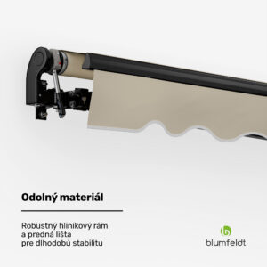 Blumfeldt CloudShade Markíza, Inteligentné ovládanie, UV ochrana, Montáž na stenu