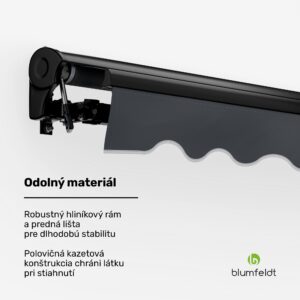 Blumfeldt CloudShade Markíza, Inteligentné ovládanie, UV ochrana, Montáž na stenu