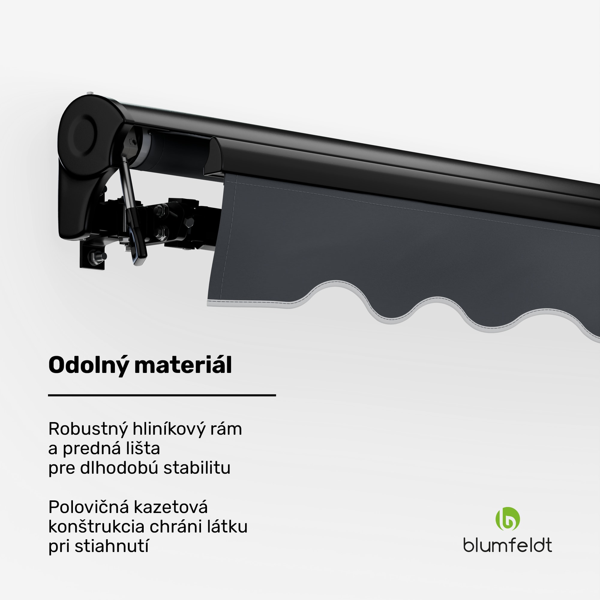 Blumfeldt CloudShade Markíza, Inteligentné ovládanie, UV ochrana, Montáž na stenu