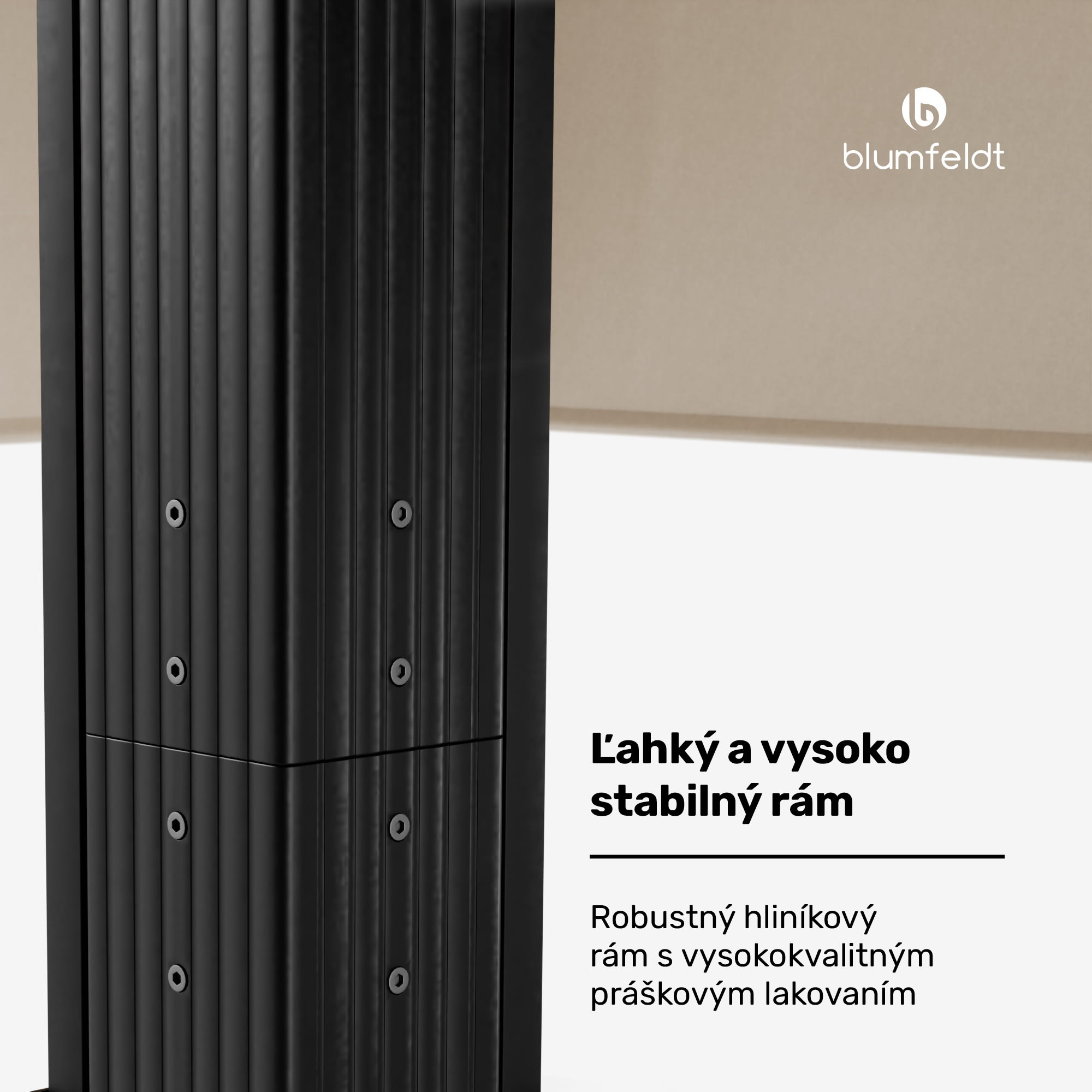 Blumfeldt Pantheon Cortina pergola 3x3 m, odolná voči poveternostným vplyvom, hliník, prášková farba, rolety – Obrázok 2