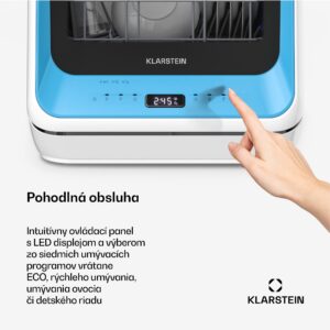 Klarstein Amazonia, Mini umývačka riadu, Kompaktná, 7 programov, Prenosná