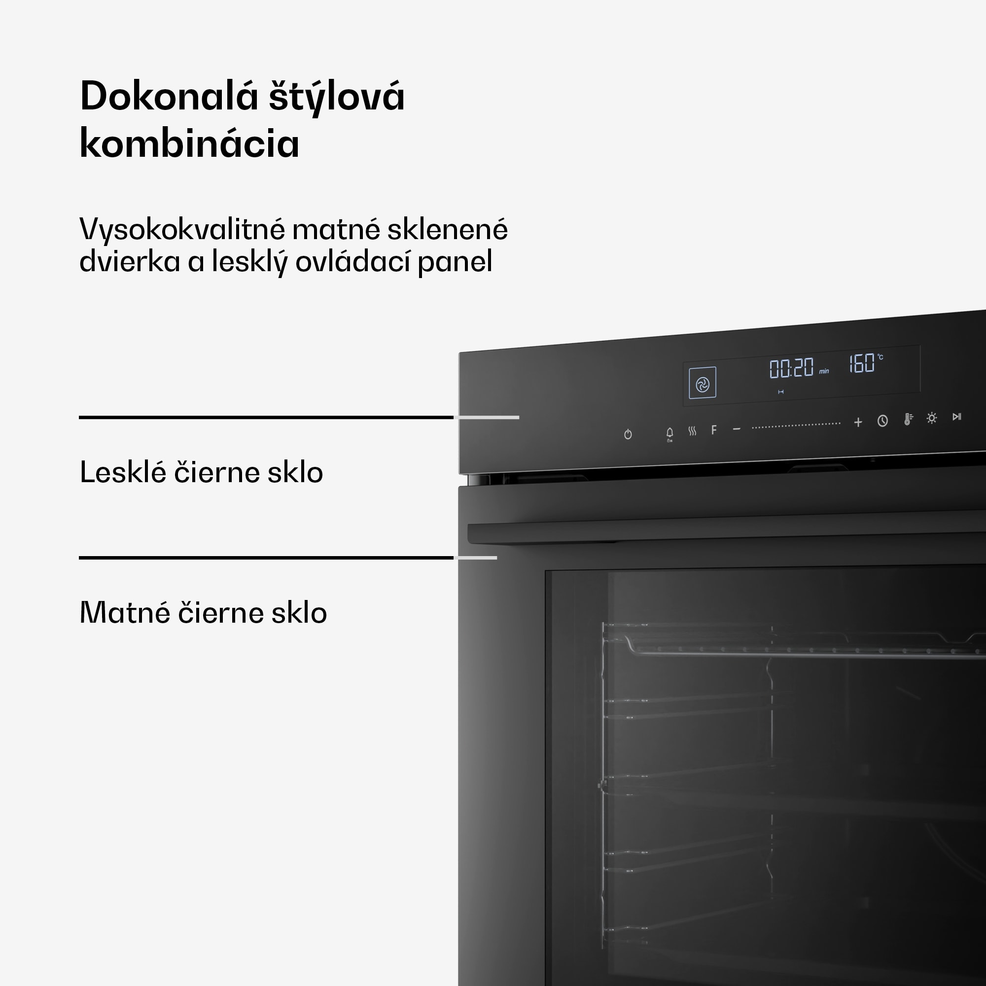 Klarstein Velaire Vstavaná rúra Čierna, 74L, A+, 3160 W, 60 cm – Obrázok 2