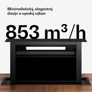 Klarstein Velaire Downdraft-System, Elegantný, minimalistický, výkonný, Energetická trieda A++, 853 m³/h, 60 cm