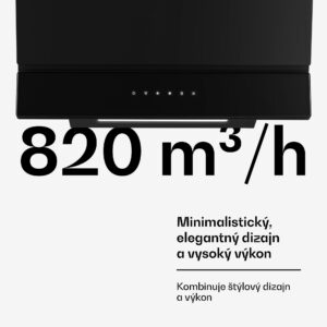 Klarstein Velaire digestor, Elegantný, minimalistický, výkonný, Energetická trieda A++, 820 m³/h, 60 cm
