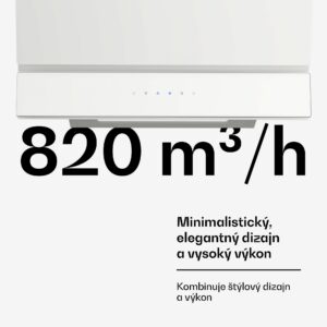 Klarstein Velaire digestor, Elegantný, minimalistický, výkonný, Energetická trieda A++, 820 m³/h, 60 cm