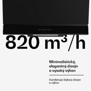 Klarstein Velaire digestor, Elegantný, minimalistický, výkonný, Energetická trieda A++, 820 m³/h, 90 cm