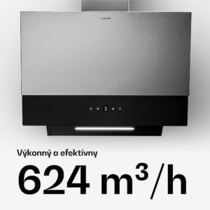 Klarstein Verosteel digestor, Elegantný, minimalistický, výkonný, Energetická trieda A, 624 m³/h, 60 cm