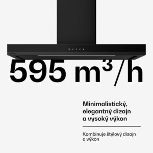 Klarstein Velaire digestor, Elegantný, minimalistický, výkonný, Energetická trieda A++, 595 m³/h, 90 cm