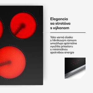 Klarstein Verosteel sklokeramická varná doska | 3 zóny | Minimalistická, Výkonná | 5000 W | 45 cm