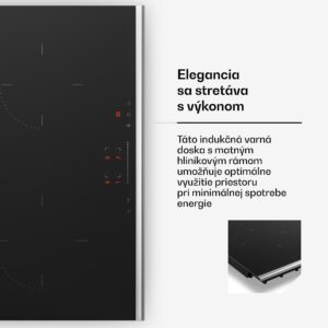 Klarstein Verosteel indukčná varná doska, Elegantná, minimalistická, výkonná, 4 varné zóny, 7400 W, 60 cm