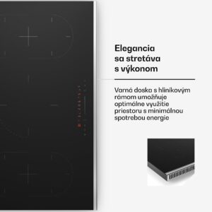 Klarstein Verosteel indukčné varná doska, Elegantná, minimalistická, výkonná, 5 varných zón, 12200 W, 90 cm