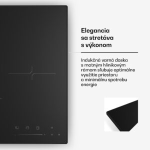 Klarstein Velaire indukčná varná doska, elegantná, minimalistická, kompaktná, 3 varné zóny, 5500 W, 45 cm