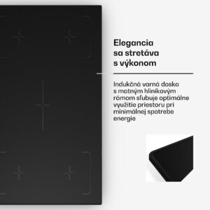 Klarstein Velaire indukčná varná doska, elegantná, minimalistická, výkonná, 5 varných zón, 7200 W, 90 cm