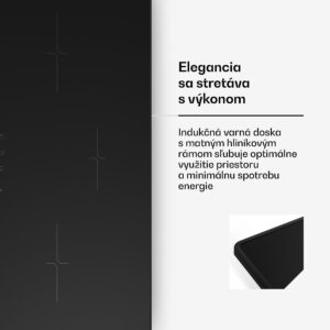 Klarstein Velaire úzka indukčná varná doska, elegantná, minimalistická, výkonná, 3 varné zóny, 5500 W, 80 cm