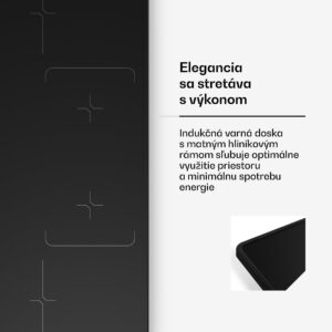 Klarstein Velaire indukčná varná doska, elegantná, minimalistická, výkonná, 4 varné zóny, 7000 W, 90 cm