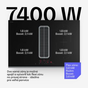 Klarstein Verosteel indukčná varná doska s integrovaným digestorom Elegantná, minimalistická, výkonná 8400 W 80 cm