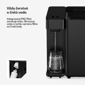 Klarstein Velaire dávkovač vody a ľadu | 3600 l | PAC filter | 160 W | Dotykový ovládací panel