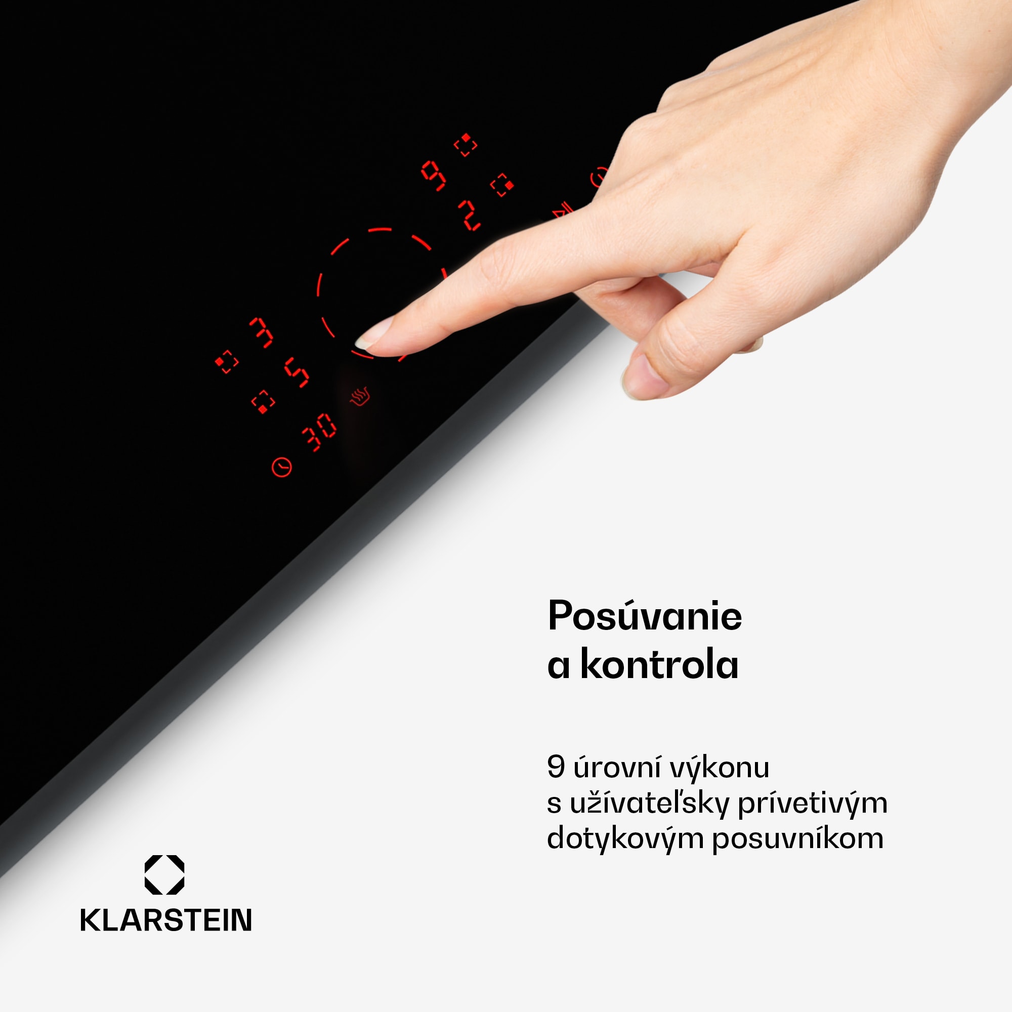 Klarstein RedFlame indukčná varná doska | Moderná, elegantná a výkonná | 4 varné zóny | 7000 W | 60 cm – Obrázok 2