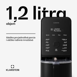 Klarstein Marcia Touch nádoba na mlieko 1,2 l plast SUS304 nehrdzavejúca oceľ vhodná do umývačky riadu