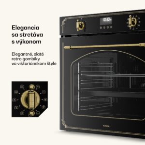 Klarstein Victoria pyro-rúra | elektrická rúra s funkciou pyrolýzy | 3150 W | 76 l | 60 cm