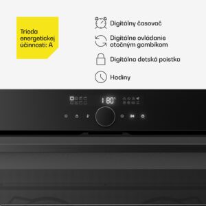 Klarstein Velaire vstavaná rúra | 90 cm | 127 litrov | Trieda energetickej účinnosti A