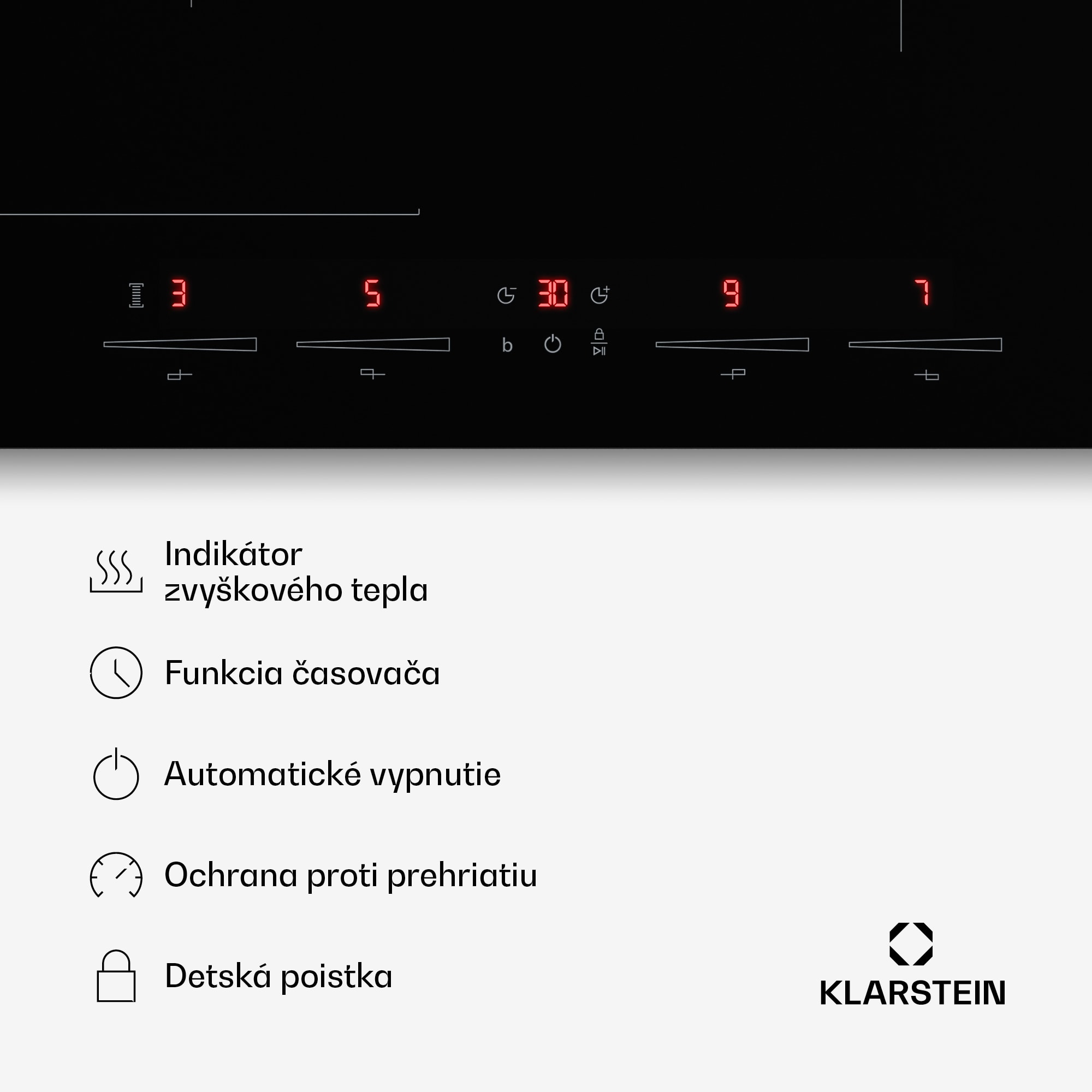 Klarstein HaloSync indukčná varná doska s digestorom | 4 varné zóny | 8400 W | 632 m³/h | 60 cm