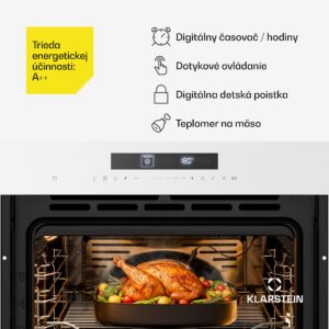 Klarstein Airjet rúra | Elektrická rúra s funkciou fritézy | 2900 W | 72 l | 60 cm