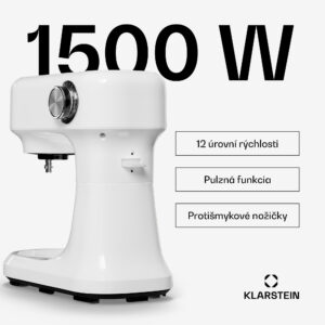 Klarstein Bella Evo kuchynský robot | planetárny miešací systém | 3 nástavce na mixovanie | 1500 W | 5 l
