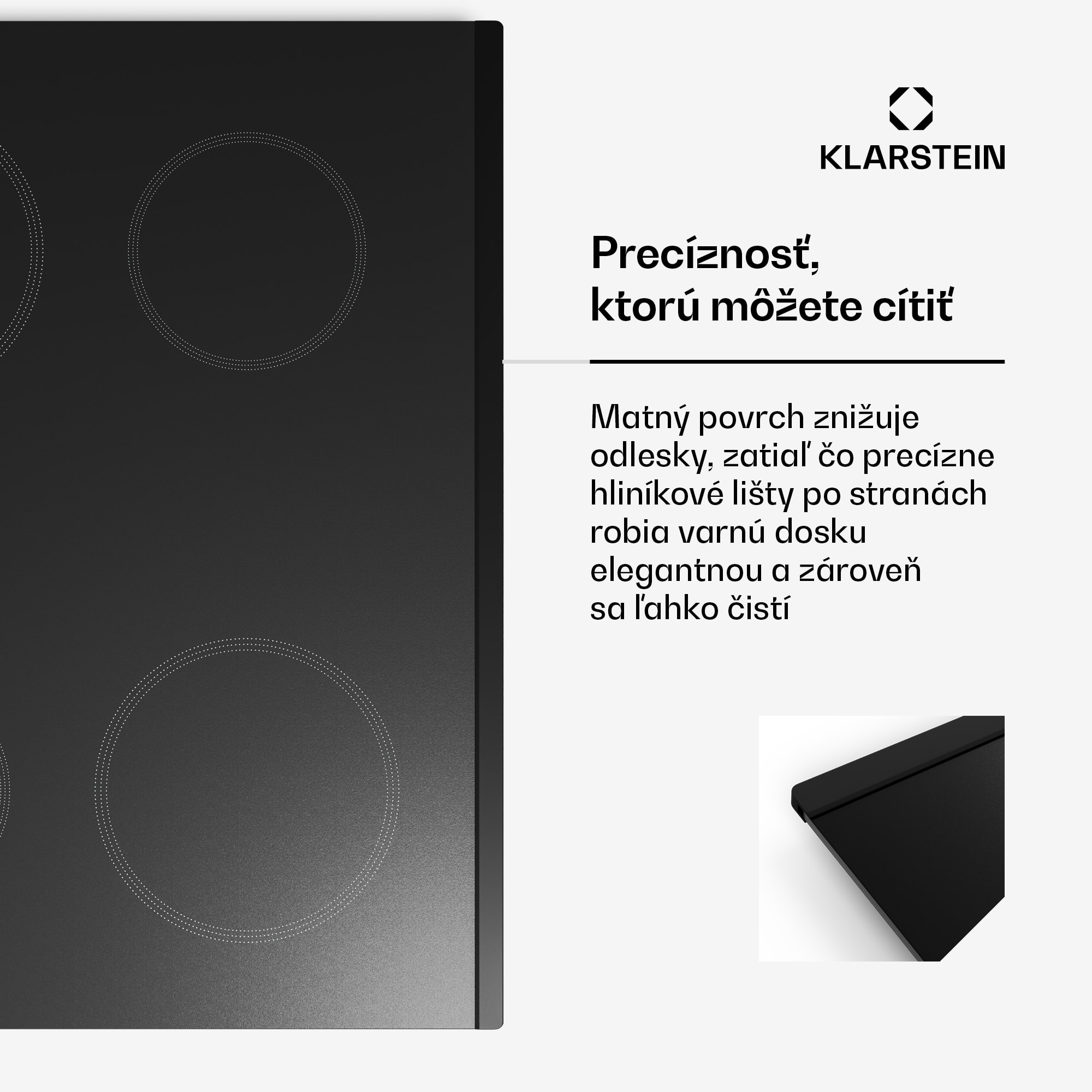 Klarstein Kochheld indukčná varná doska | Elegantná a výkonná | 4 varné zóny | 7200 W | 60 cm