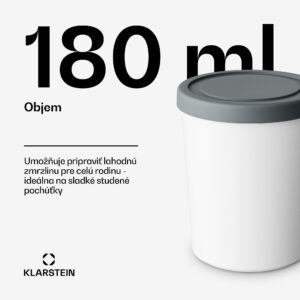 Klarstein Súprava na ľad | 180 mililitrov | plast | vhodné do umývačky riadu