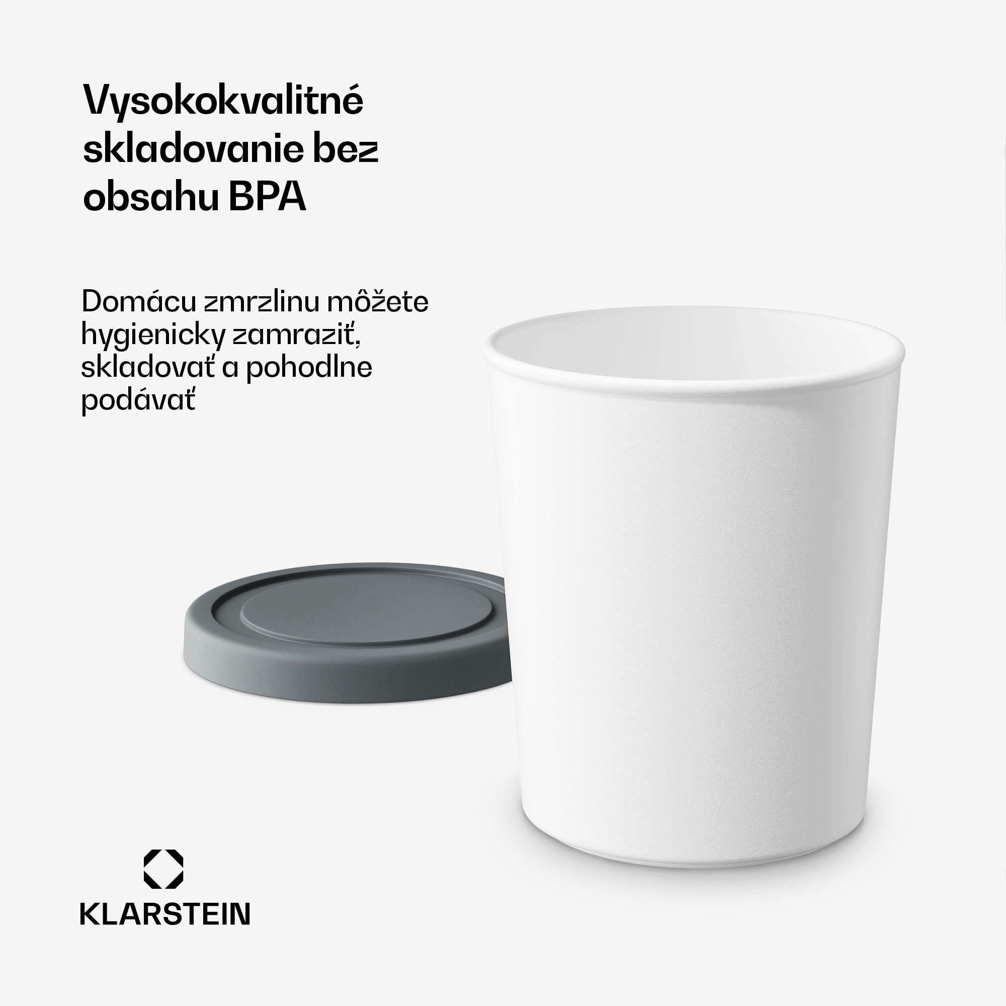 Klarstein Súprava na ľad | 1 liter | plast | vhodné do umývačky riadu – Obrázok 2