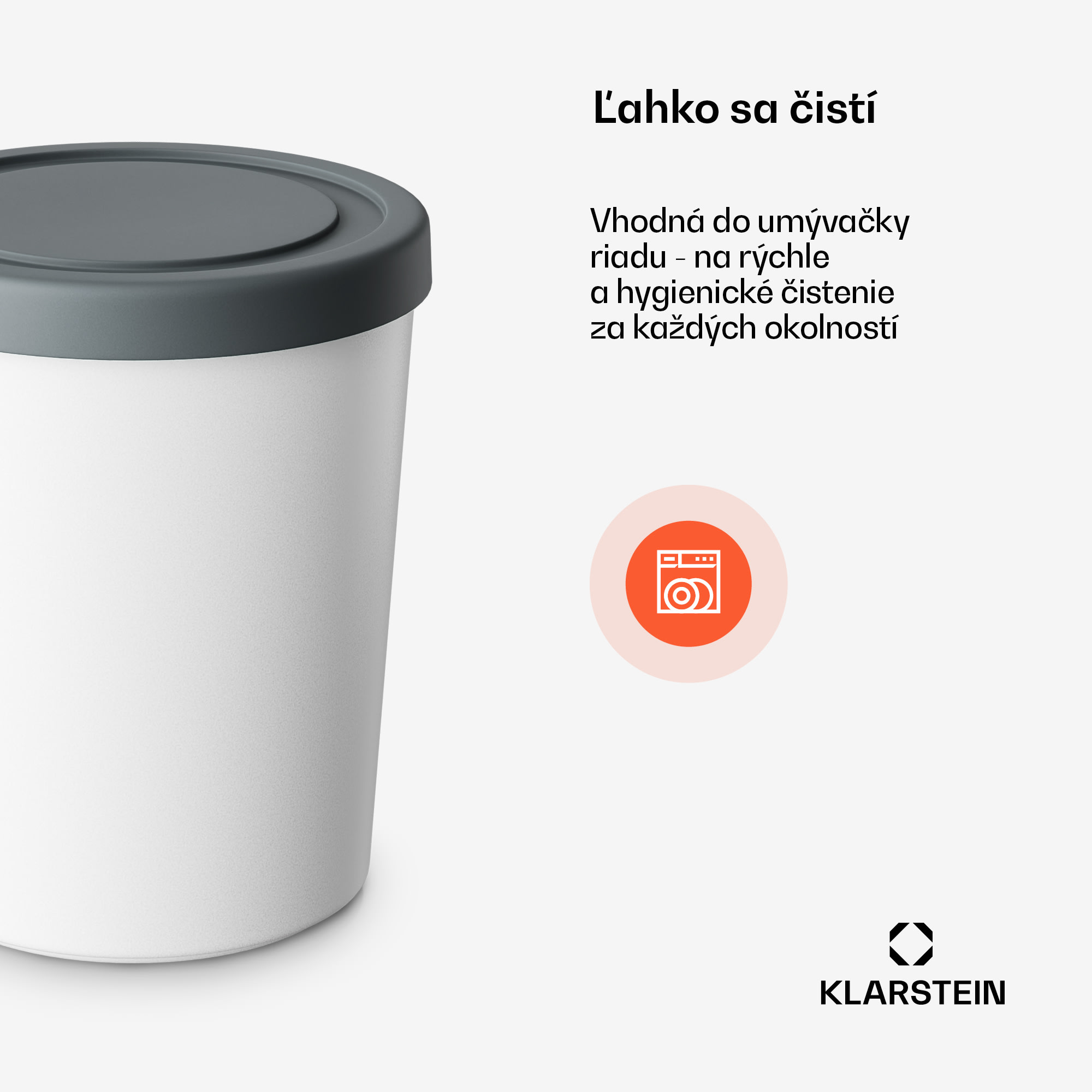 Klarstein Súprava na ľad | 1 liter | plast | vhodné do umývačky riadu – Obrázok 3