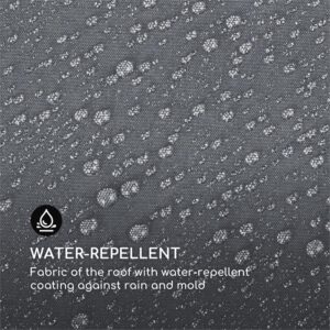 Blumfeldt Pantheon Cortina, náhradná strecha, 3x3m, polyester, 180g/m², sivá