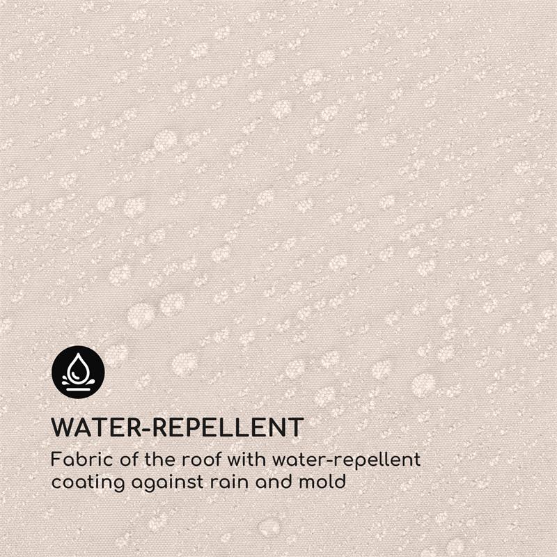 Blumfeldt Pantheon Cortina, náhradná strecha, 3x4m, polyester, 180g/m², béžová