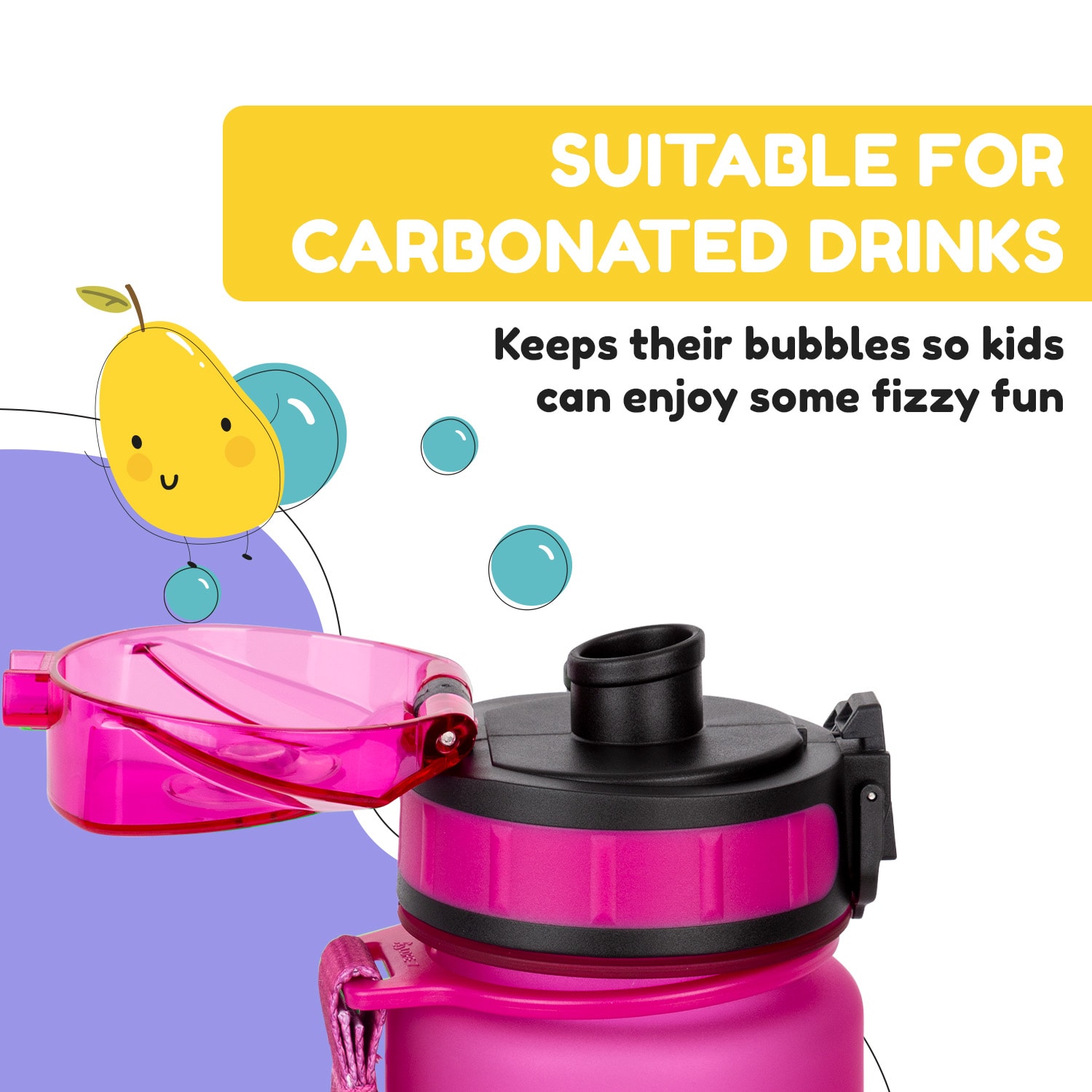 Klarstein Schmatzfatz, Raňajková súprava, dóza na obed a fľaša na pitie, Tritan, tesný uzáver, bez BPA – Obrázok 3