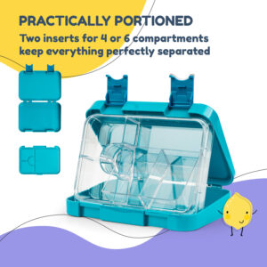 Klarstein Schmatzfatz, Raňajková súprava, dóza na obed a fľaša na pitie, Tritan, tesný uzáver, bez BPA