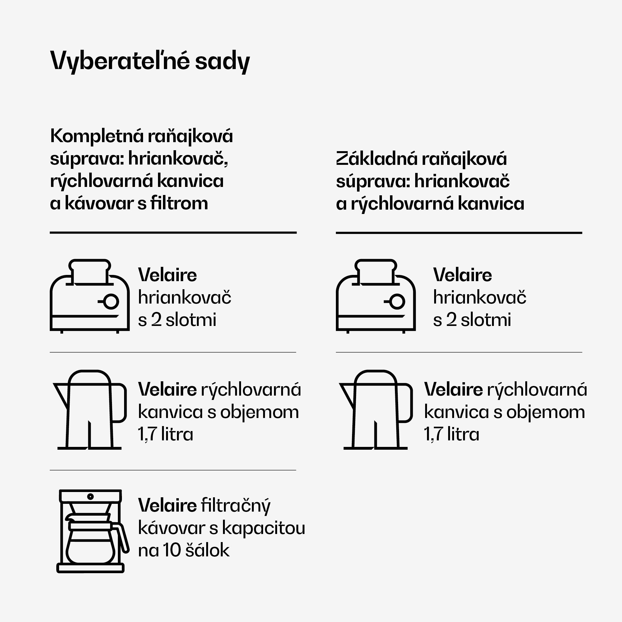 Klarstein Velaire základná raňajková súprava | 2-štrbinový hriankovač a rýchlovarná kanvica | 800 W | 1,7 l – Obrázok 3
