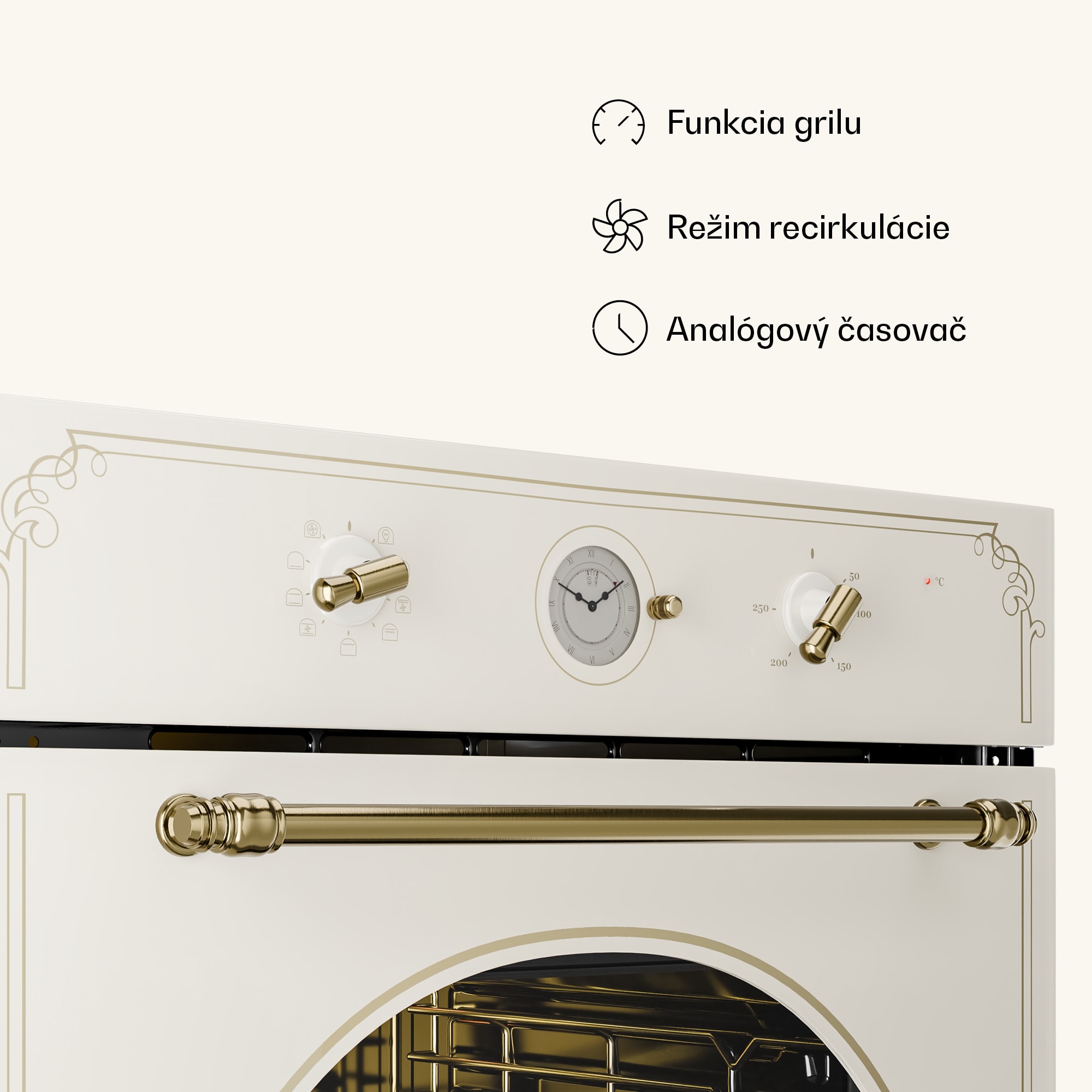 Klarstein Victoria 60 Triple Set plyn, Plynové varné dosky, Rúra, Digestor – Obrázok 2