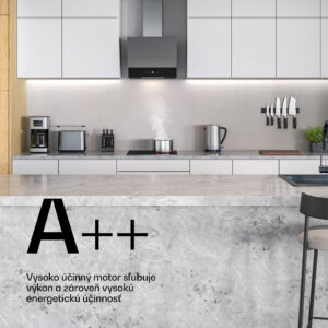 Klarstein Verosteel sklokeramická varná doska + Verosteel odsávač pár bez komína | 45 cm