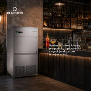 Klarstein Powericer XXXL, výrobník ľadu, priemyselné zariadenie na výrobu kociek ľadu, 260 W